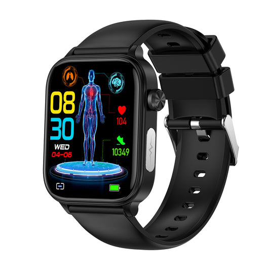 Odyssey ET570 smart watch ECG electrocardiogram Bluetooth call uric acid blood lipid blood sugar micro physical examination function