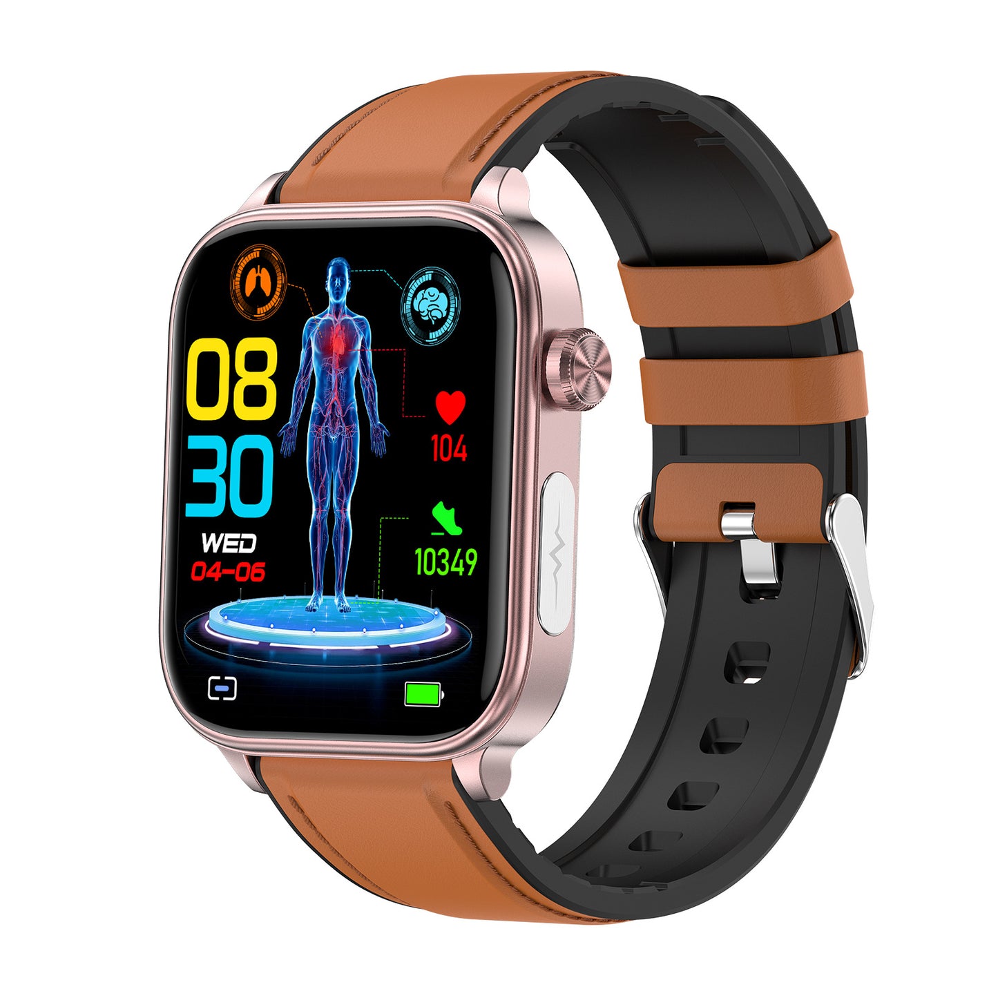 Odyssey ET570 smart watch ECG electrocardiogram Bluetooth call uric acid blood lipid blood sugar micro physical examination function