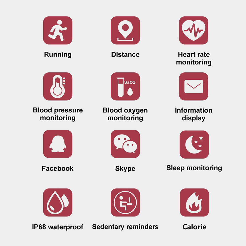 Odyssey M3 Plus Color IPS Screen Smart Sport Fitness Bracelet IP68 Waterproof Blood Pressure Oxygen Activity Tracker For Men Women