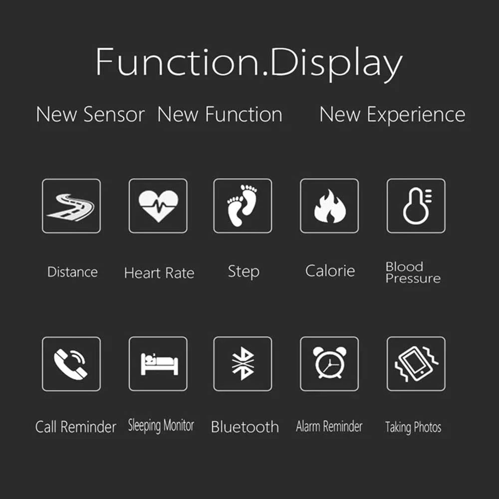 Odyssey New Original T500 Smart Watch Activity Tracking Bracelets Health heart rate and blood pressure monitoring bracelet PK X7 V8 T900 - Women