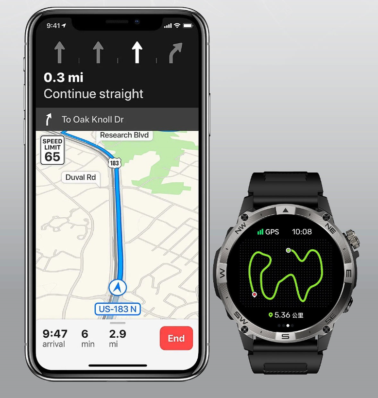 Odyssey Smart fitness sports watch GPS outdoor cycling running professional swimming depth waterproof timing measuring pace for men and women