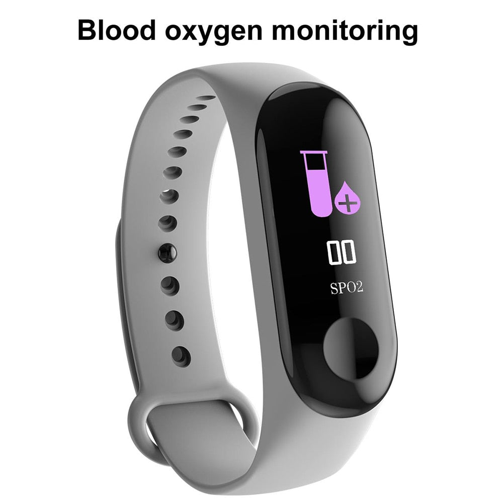 Odyssey M3 Plus Color IPS Screen Smart Sport Fitness Bracelet IP68 Waterproof Blood Pressure Oxygen Activity Tracker For Men Women