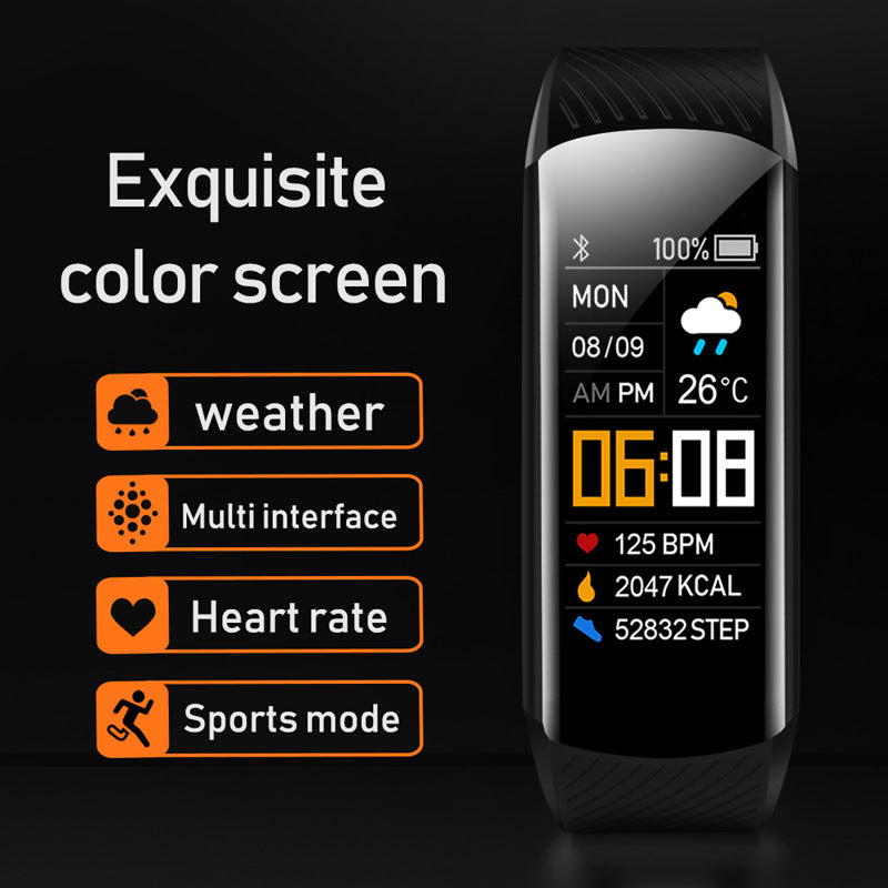 Odyssey C5S Smart Bracelet HD Color Screen Brightness Adjustment Bluetooth Sports Bracelet Men & Women